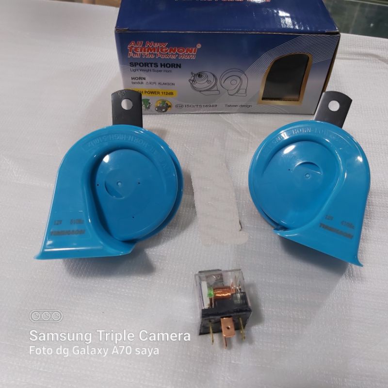 Variasi motor klakson keong suara stereo motor mobil termignoni/klakson keong motor mobil