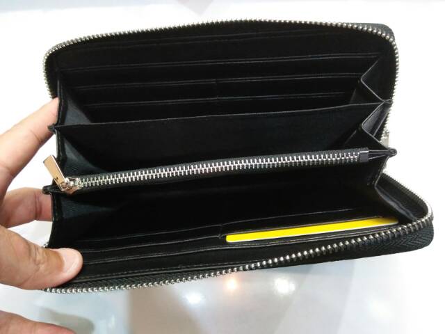 Dompet kulit asli import 1 resleting