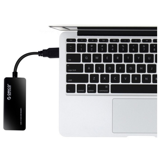 Orico USB 3.0 Hub with Card Reader - H3TS-U3-V1 - Black