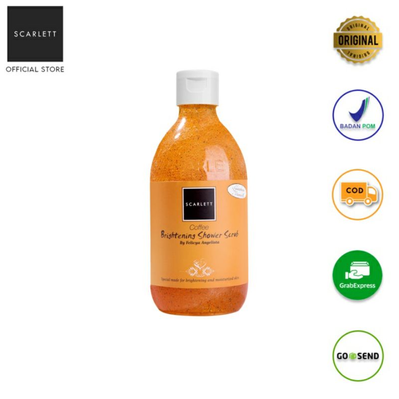 SCARLETT WHITENING SHOWER SCRUB COFFEE