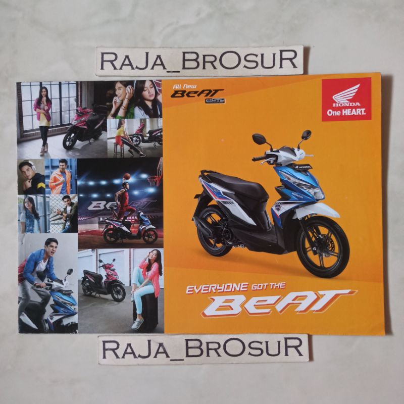 Poster brosur katalog leaflet Honda Beat/Beat Street/Beat Pop Esp 2017