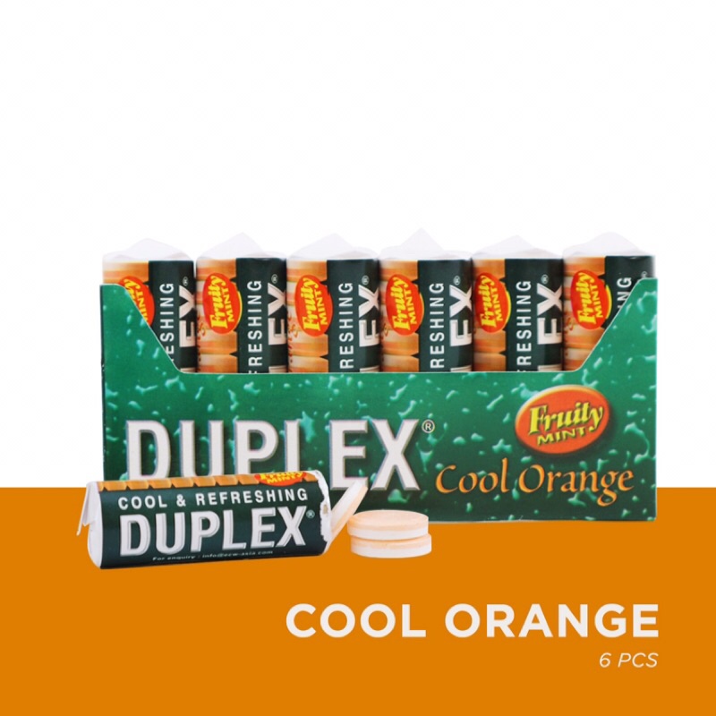 

Duplex Cool Orange Mint - Permen Rasa Cool Orange Isi 6 Roll