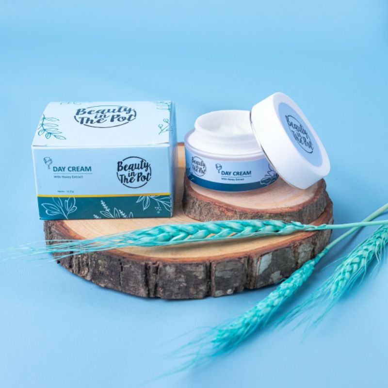 Beauty In The Pot Whitening Day Cream Krim Pagi Siang Pelembab Pemutih & Pencerah Kulit Wajah