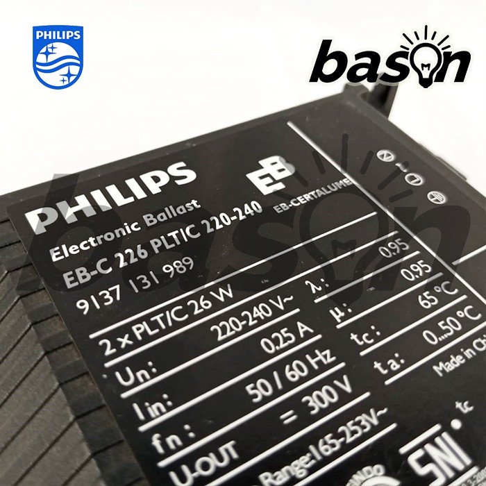 PHILIPS EB-C 226 PL-T/C 220-240V 50/60Hz - Ballast Elektronik