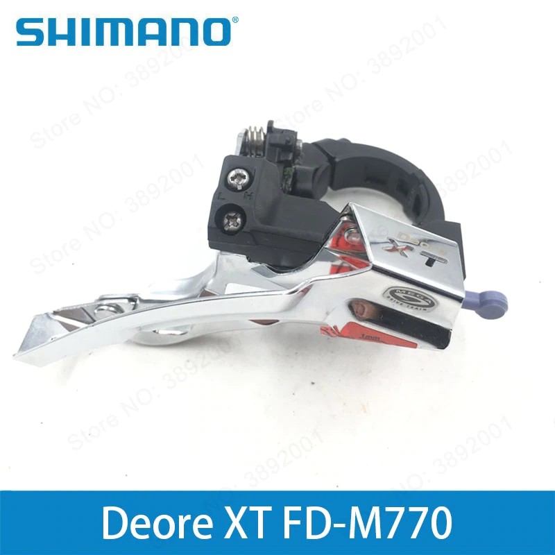 GRTSONGKIR_ SHIMANO Deore XT FD-M770 Front derailleur switch MTB bike mountain bike parts 3x9 speed