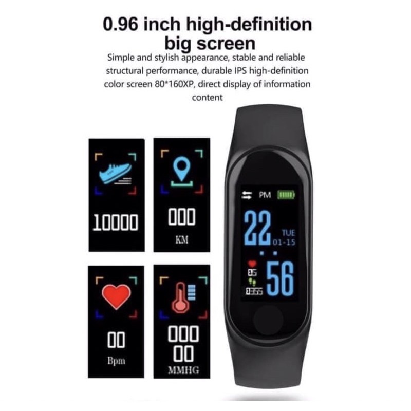 Smartwatch M3 - Jam Tangan Pintar - Smart watch Sport