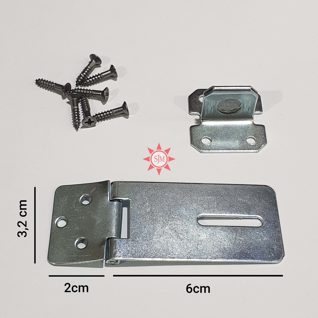 Overpal / Tempat Gembok / Cantolan Pintu 2,5 Inch