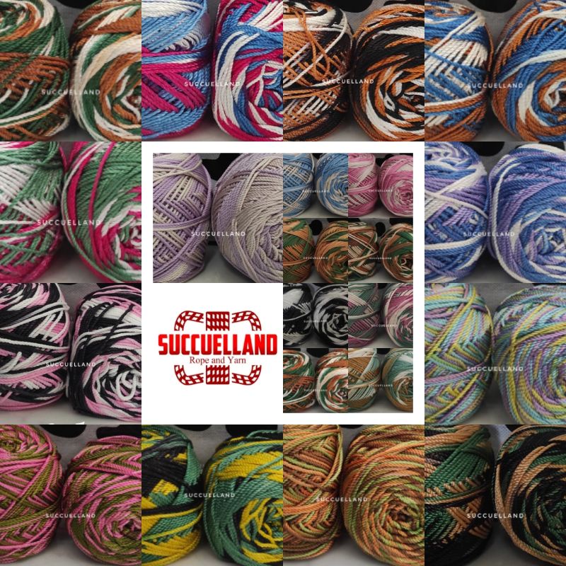 Poly Sembur | Polyester Nilon Gradasi Benang Rajut Tas Sepatu Nylon