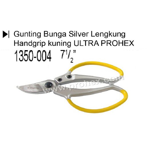 

Gunting Bunga Silver Lengkung Handgrip Kuning Ultra 1350-004