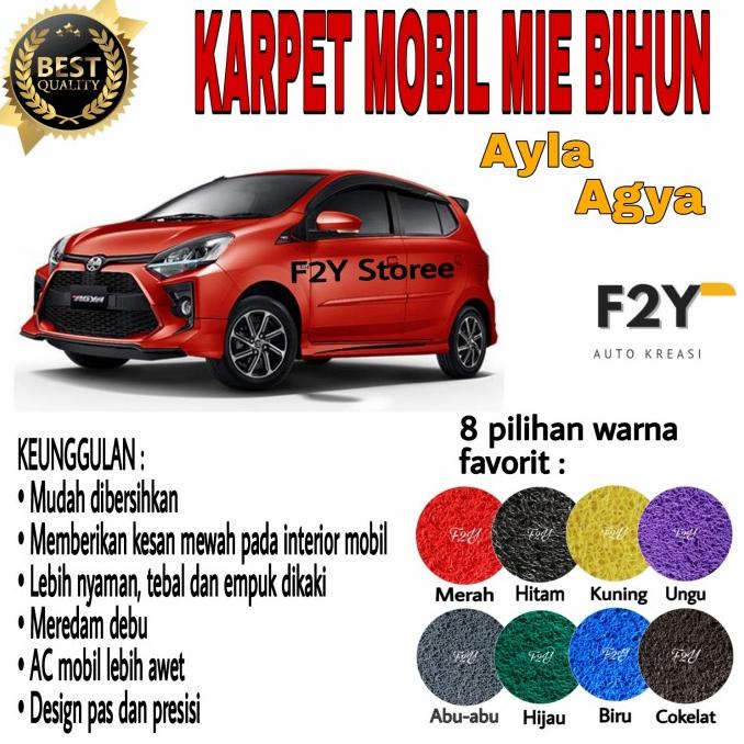 Karpet Mobil Mie Bihun Ayla/Agya 2 Baris