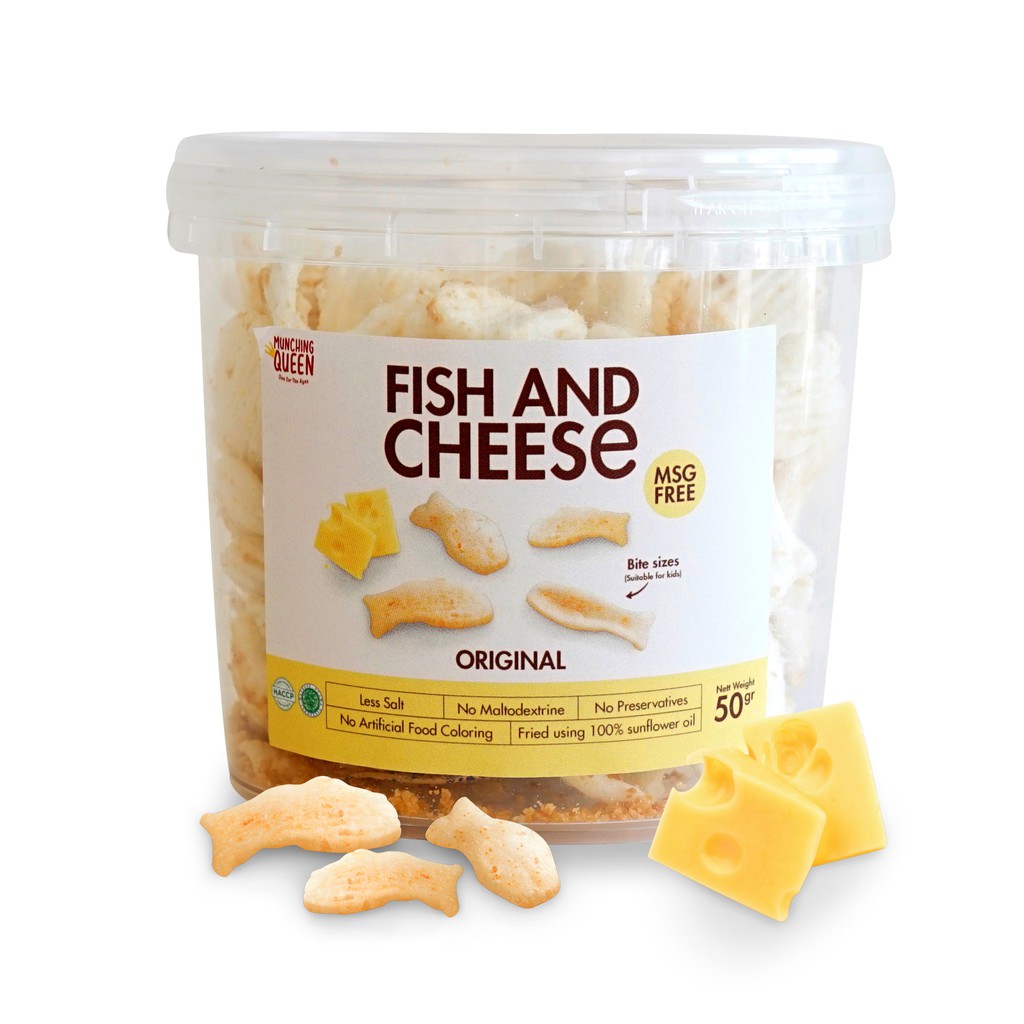 Munching Queen, Fish and Cheese Original 70gr NO MSG