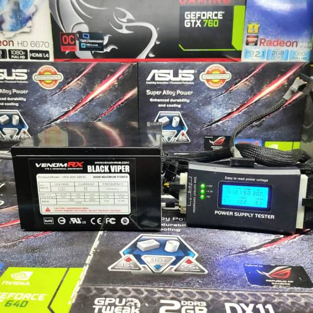 Power Supply PSU Venom RX Black Viper 400Watt Pure