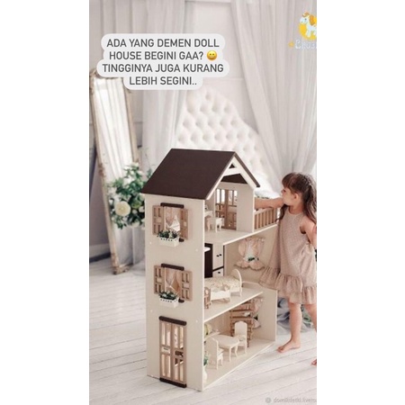 Maileg Barbie Doll House Kayu Kokoh