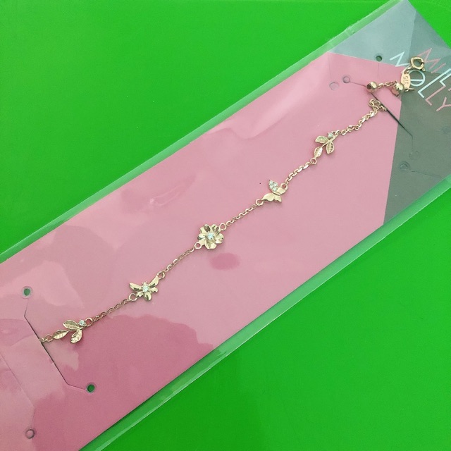 Gelang Millie Molly serut capung bunga kupu UBS