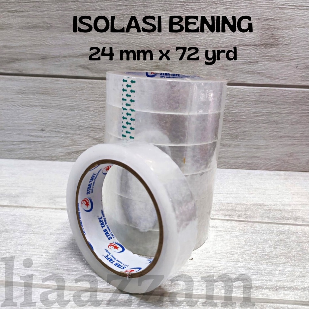 

Isolasi SHR STAR 1 inch / 24mm x 72 yard (jaminan Lengketnya)
