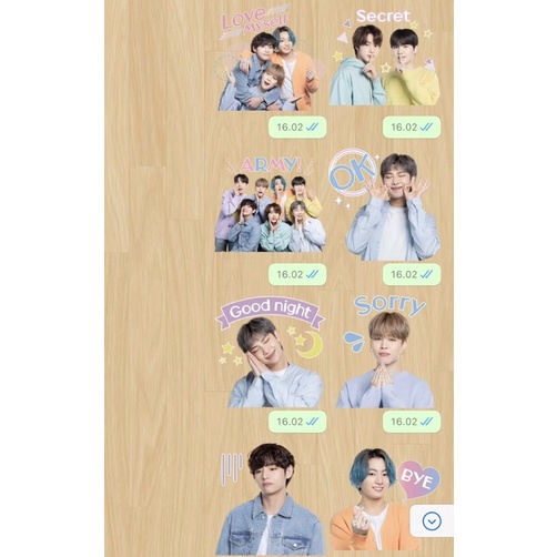 

30 STIKER WHATSAPP / WA BI TI ES HARGA 10.000