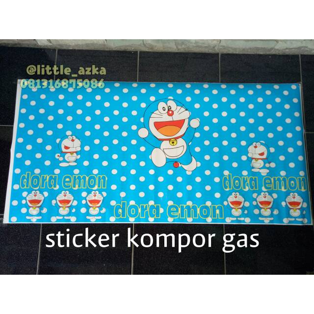 STICKER KOMPOR GAS 2TUNGKU doraemon