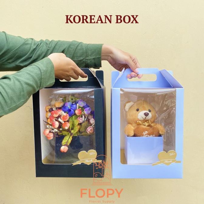 

[COD] Korean Box / Bloom Box / Kotak Bunga (Tidak Termasuk Isi) [COD]