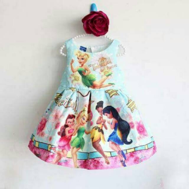 Disney Jacquard Dress Tinkerbell