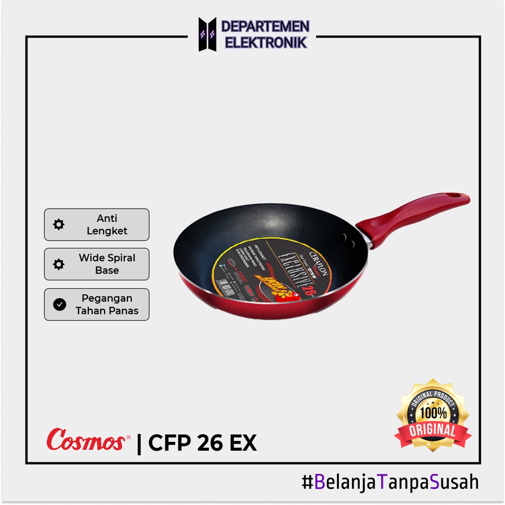 Cosmos Frying Pan / Penggorengan CFP 26 EX MURAH BANGET / GARANSI RESMI