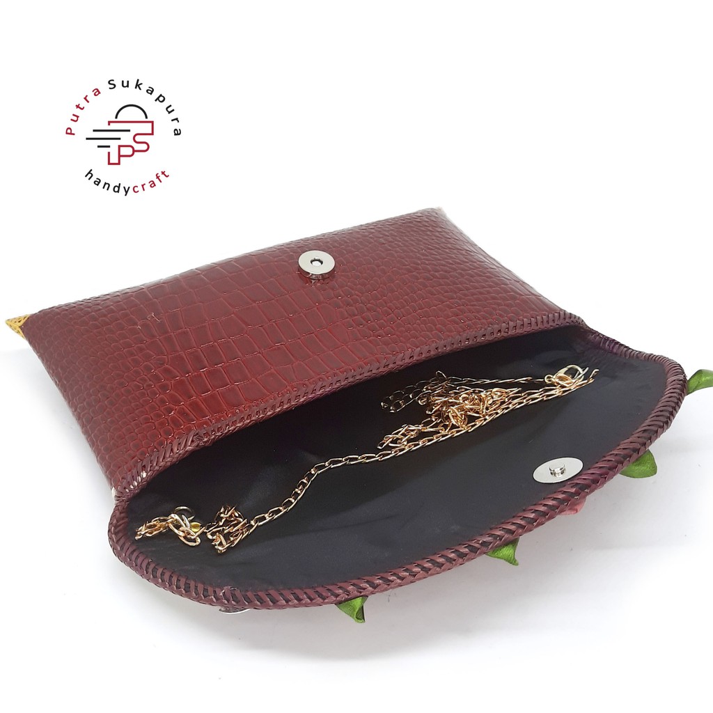 PSH Clutch Pesta Tas Wanita Fashion Dompet Croco