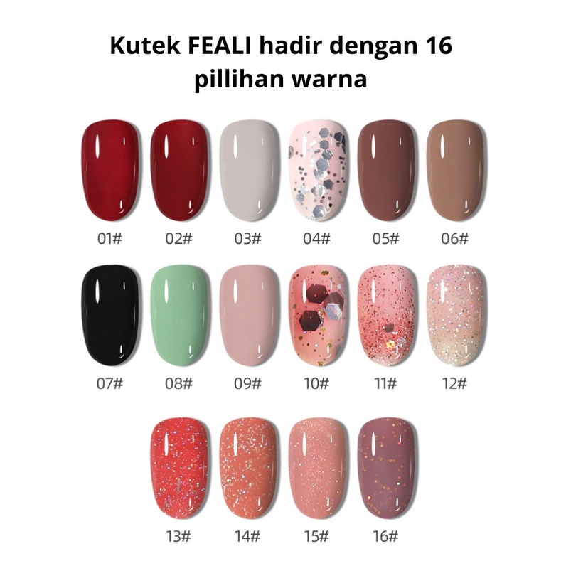 FEALI Kutek Peel Off Gel Nail Polish Kutek Korea Peel Off Cat Kuku Gel Nail Polish Peel Off