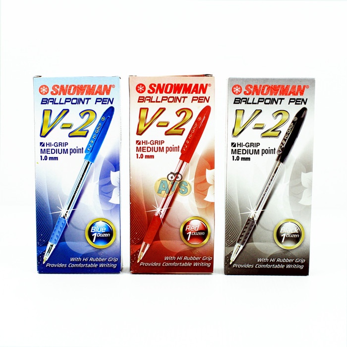 

Snowman Ballpen V-2 Medium & Fine