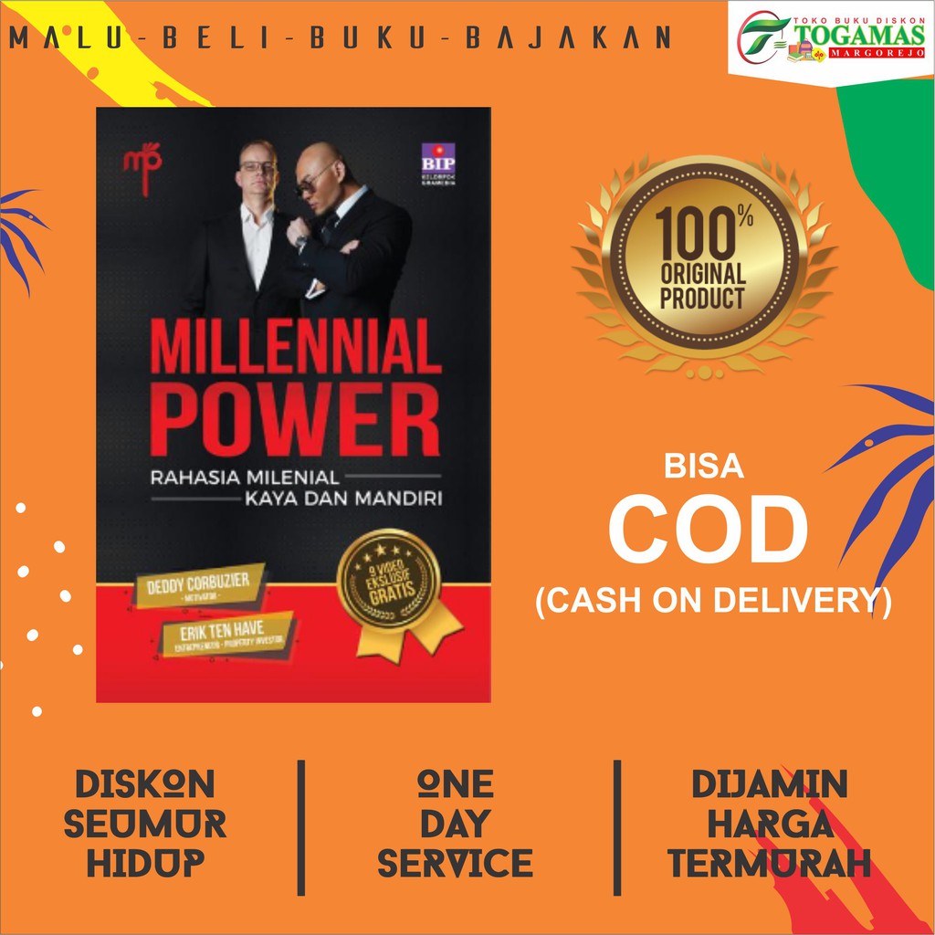 Jual Millennial Power Rahasia Milenial Kaya Dan Mandiri Karya Deddy Corbuzier Shopee Indonesia