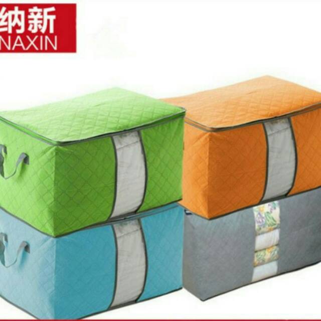 Storage tidur organizer selimut baju box kain