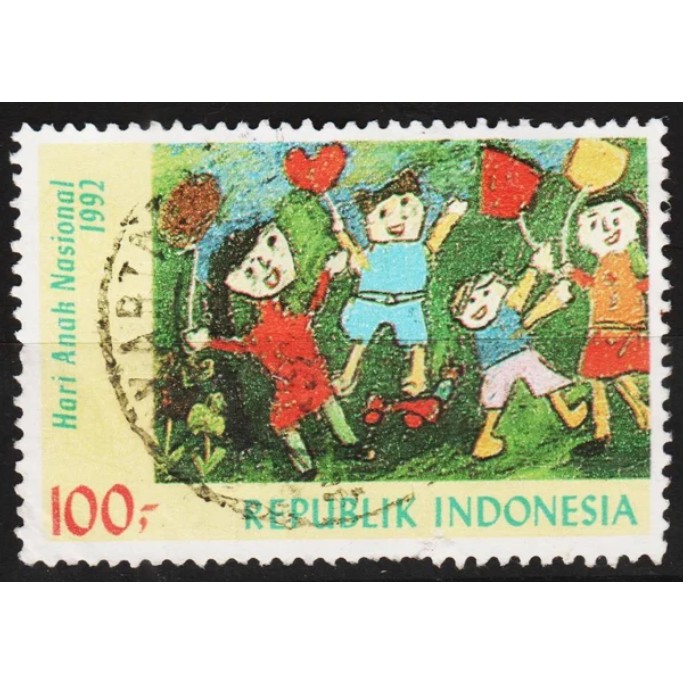 

Perangko Filateli Indonesia VFU 1v 23.07.1992 National Childrens Day 1992