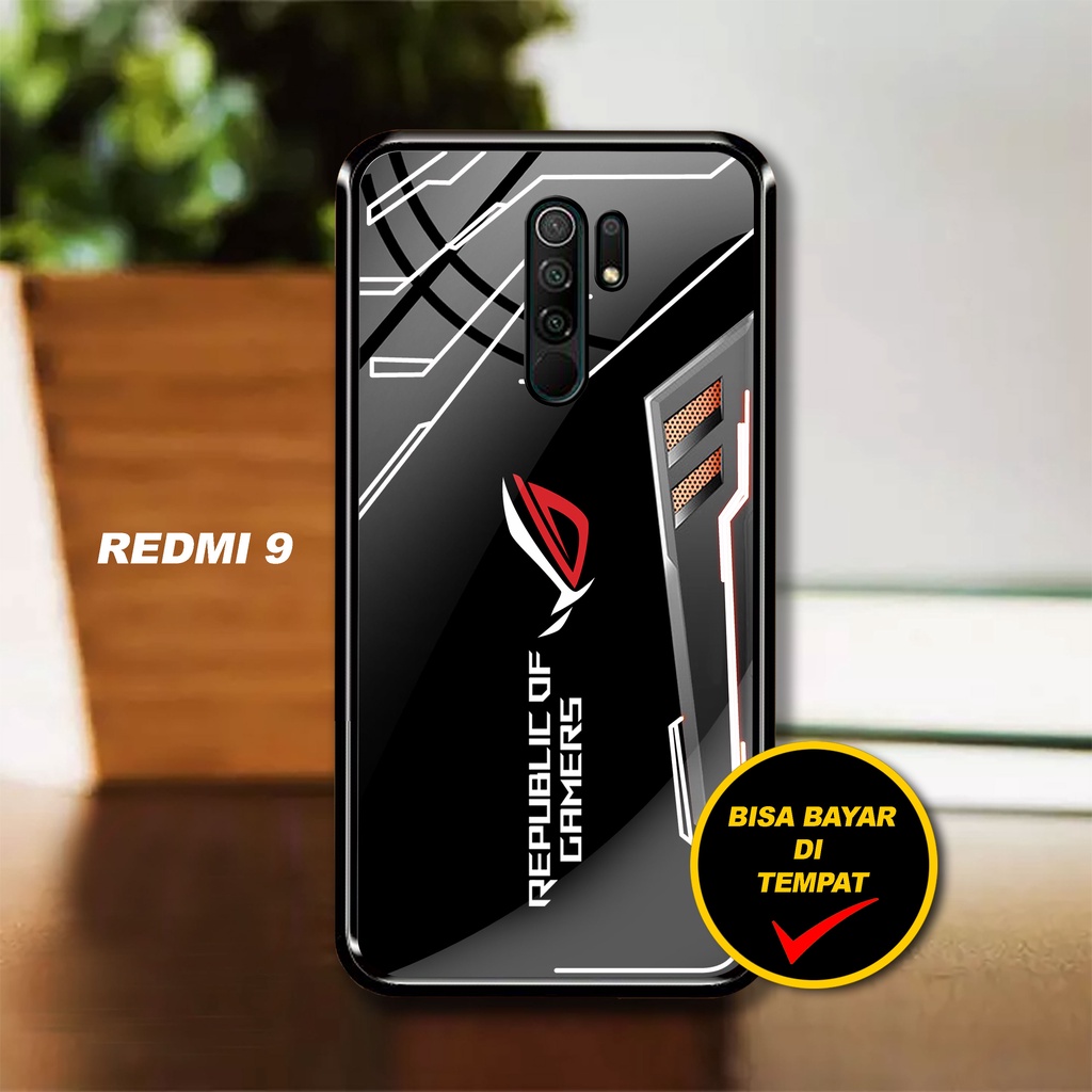 SRC - Case Xiaomi Redmi 9 Motif ROG game sport Casing Hardcase Glossy 2D Terbaru Silikon Softcase Ae