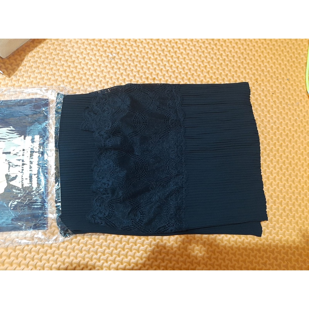 PASHMINA PLISKET BRUKAT RENDA AZARA Scarf Ori Bahan Ceruti Pasmina Prisket Lidi Cantik Kekinian-4