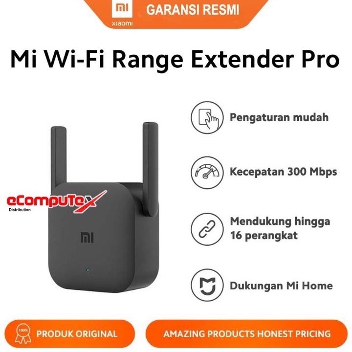 XIAOMI MI WIFI RANGE EXTENDER PRO 300MBPS XIAOMI PENGUAT SINYAL WIFI ORIGINAL GARANSI RESMI