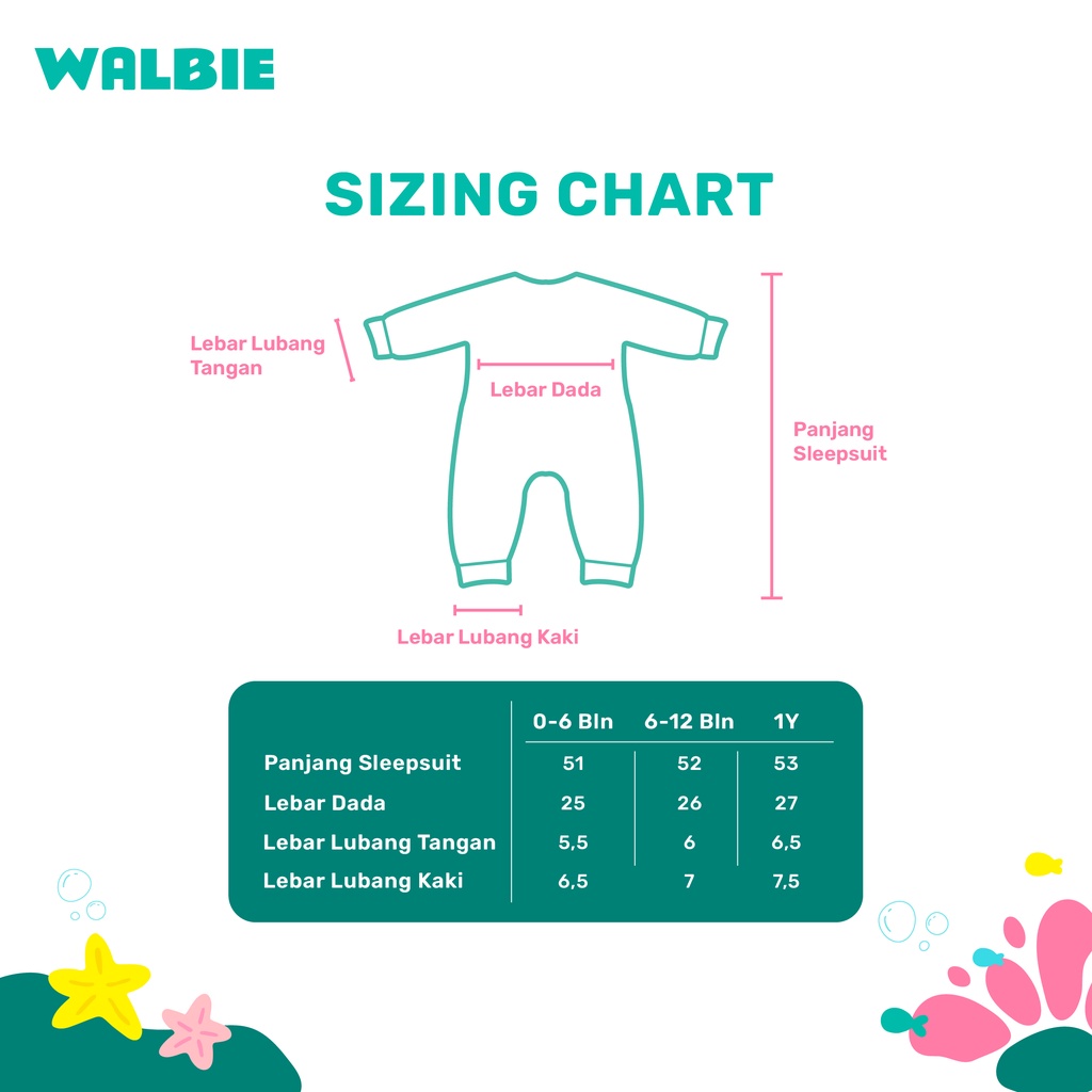 Walbie Sleepsuit Baju Tidur Bayi 005 (BISA TUKAR SIZE) Sleepsuit Piyama Anak Baju Tidur Bayi Baju jumper bayi Anak 0 Bulan - 2 Tahun Sleep Suit Bodysuit Sleepsuitspesaing libby uniqlo mooi velvet littlepalmerhaus kids