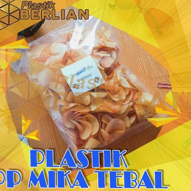 

♤ Plastik PP Mika 18 x 25 Tebal Bungkus Snack Keripik Isi 100 ♗