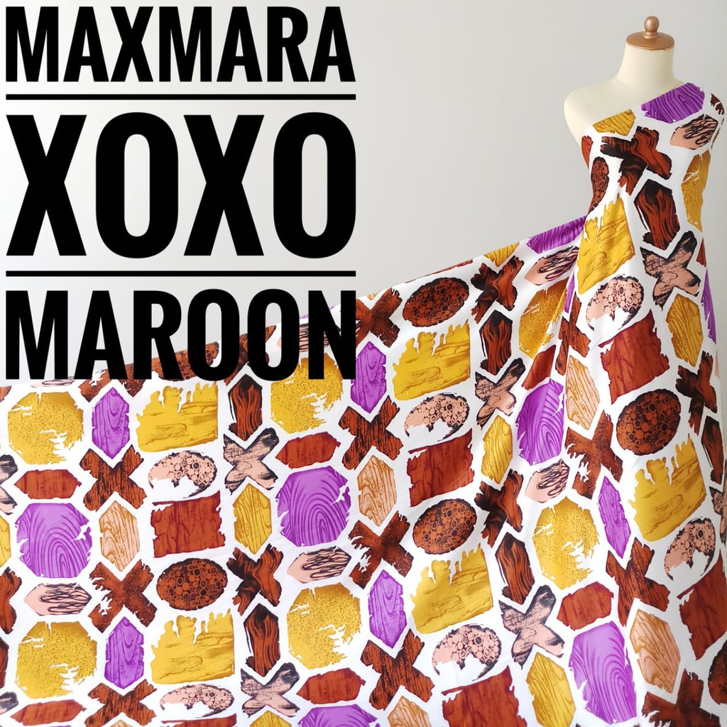 LAST STOCK Kain Meteran Maxmara XOXO Maroon (0.5M)