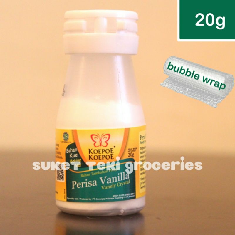 Perisa Vanilla Crystal Koepoe Koepoe / Vanili Bubuk 20gr Botol Pack