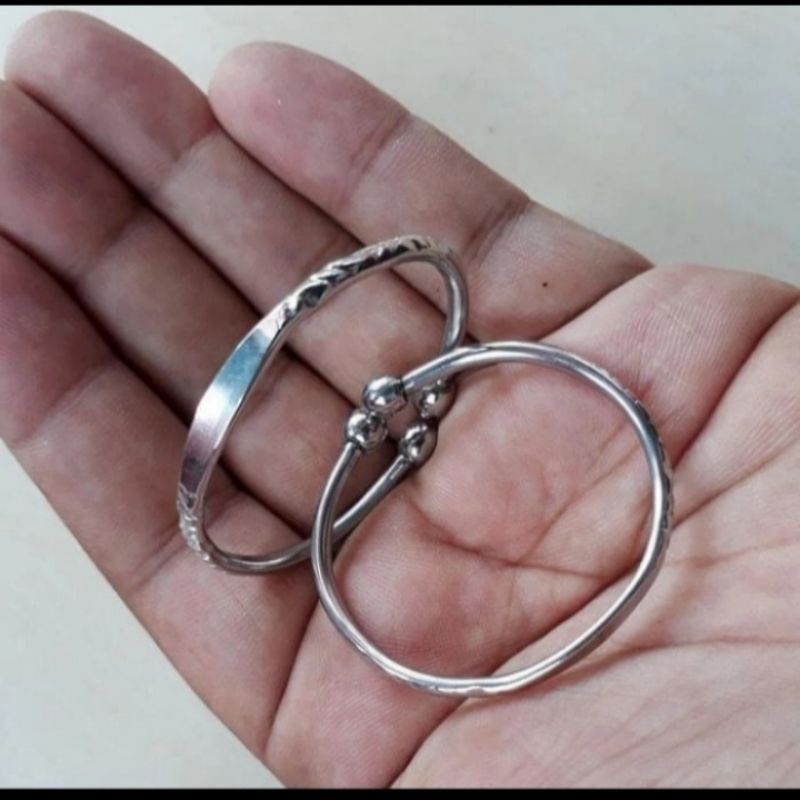 GELANG TANGAN BAYI BAHAN MONEL MODEL TRIBUSONO KECIL DAN SEDANG