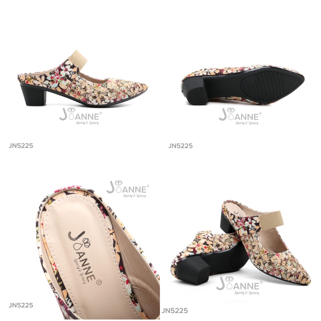 JOANNE Mules Heels Platform Straps Shoes #JN5225 ORIGINAL