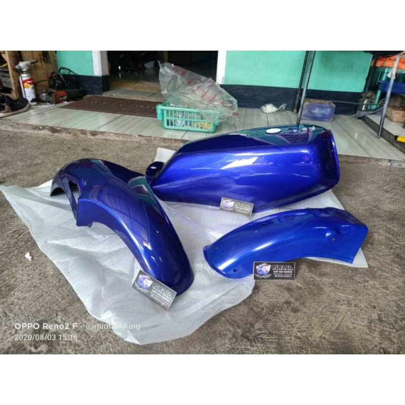 body tangki set rx king biru polos