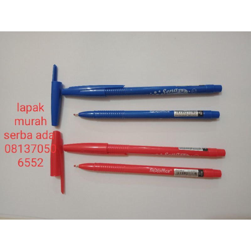 

pulpen warna biru merah dijamin enak dipakai