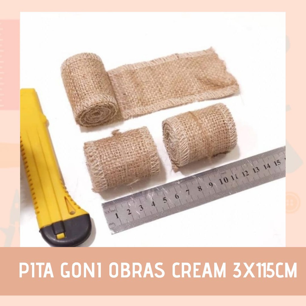 

PITA GONI 3x115 CM OBRAS KREM - PITA HAMPERS - PITA TOPLES - PITA KADO - PITA KERAJINAN TANGAN