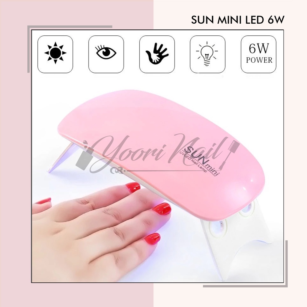 Mini LED 6w nail uv led lamp pengering kutek nail dryer