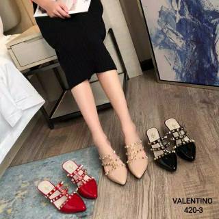  SHOES  VALENTINO  HIGH HEEL 420 3 HITAM SIZE 39 SEPATU 