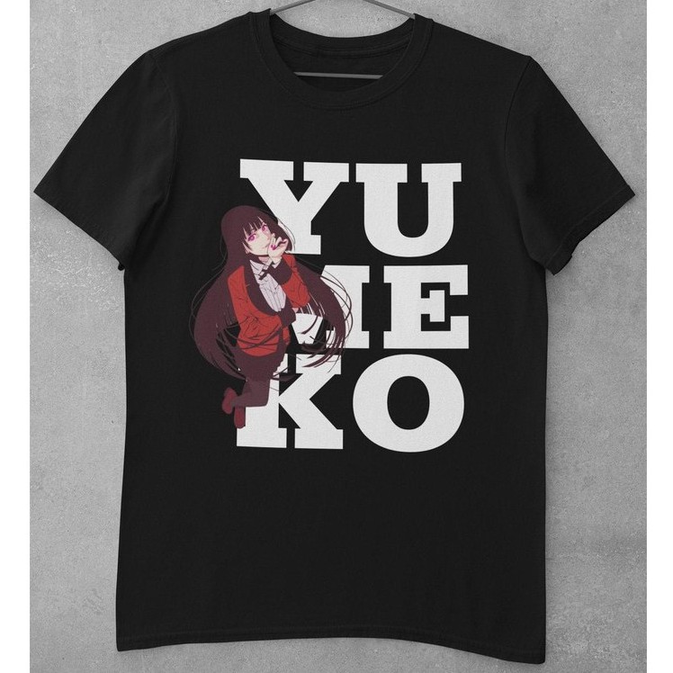 Tshirt Yumeko Typo Anime Manga Kakegurui Premium Unisex