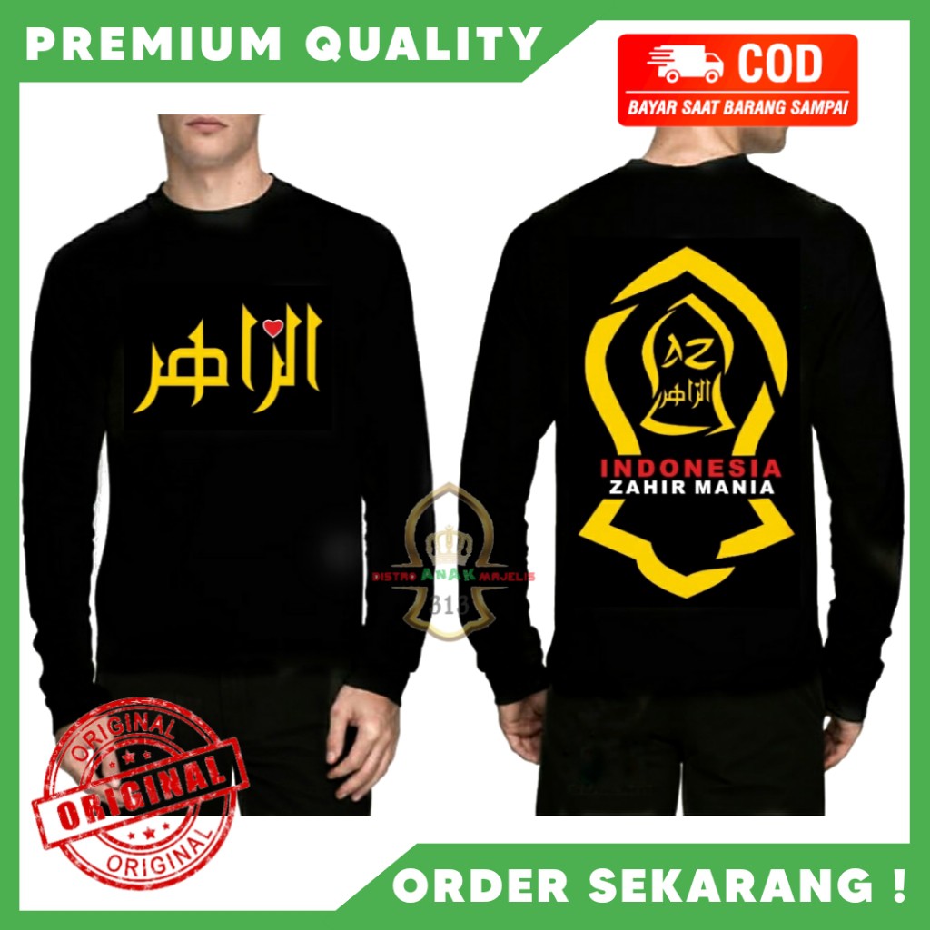 [Original] Baju Az Zahir/Kaos Az Zahir Lengan Panjang/Kaos Azzahir Zahir Mania/Kaos Az Zahir Nusanta