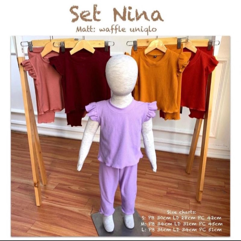 Setelan Anak Cewek Perempuan Set Nina By Pineapple Best Seller