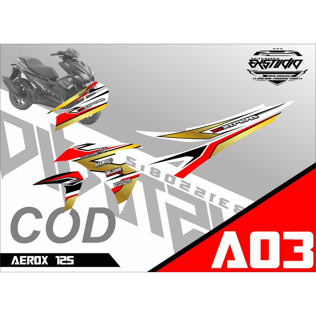 Decal striping AEROX 125