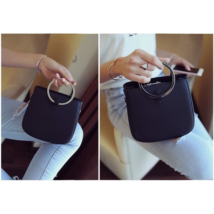 TAS WANITA KEKINIAN DAN TERMURAH Tas Abu Fashion Wanita Korea Slempang Impor Jinjing Tote Ba YA428