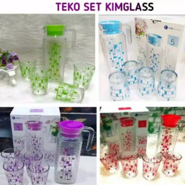 [FREE ONGKIR_COD]  teko set KIM GLASS